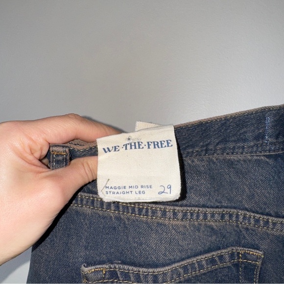 we the free maggie mid rise straight leg alley blue 29 nwt - Picture 8 of 8